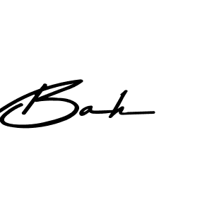 Make a beautiful signature design for name Bah. With this signature (Asem Kandis PERSONAL USE) style, you can create a handwritten signature for free. Bah signature style 9 images and pictures png