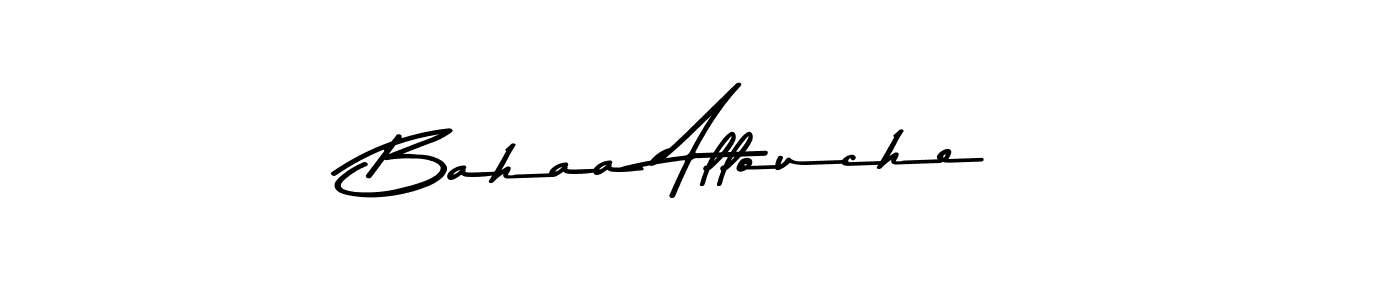 Use a signature maker to create a handwritten signature online. With this signature software, you can design (Asem Kandis PERSONAL USE) your own signature for name Bahaa Allouche. Bahaa Allouche signature style 9 images and pictures png