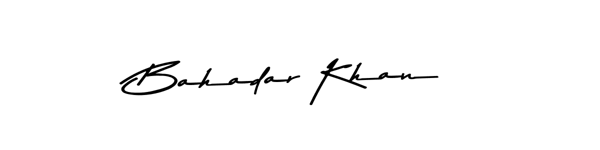 Create a beautiful signature design for name Bahadar Khan. With this signature (Asem Kandis PERSONAL USE) fonts, you can make a handwritten signature for free. Bahadar Khan signature style 9 images and pictures png