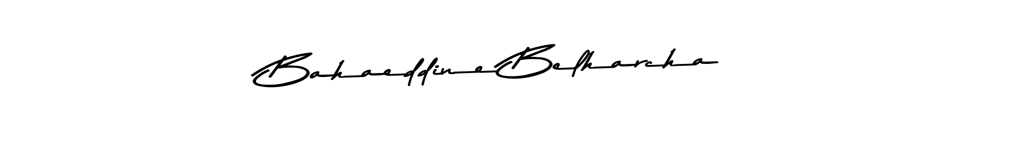 Bahaeddine Belharcha stylish signature style. Best Handwritten Sign (Asem Kandis PERSONAL USE) for my name. Handwritten Signature Collection Ideas for my name Bahaeddine Belharcha. Bahaeddine Belharcha signature style 9 images and pictures png