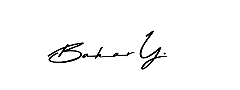 Once you've used our free online signature maker to create your best signature Asem Kandis PERSONAL USE style, it's time to enjoy all of the benefits that Bahar Y. name signing documents. Bahar Y. signature style 9 images and pictures png