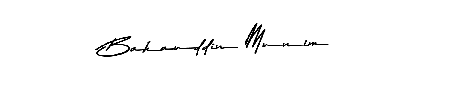 Use a signature maker to create a handwritten signature online. With this signature software, you can design (Asem Kandis PERSONAL USE) your own signature for name Bahauddin Munim. Bahauddin Munim signature style 9 images and pictures png