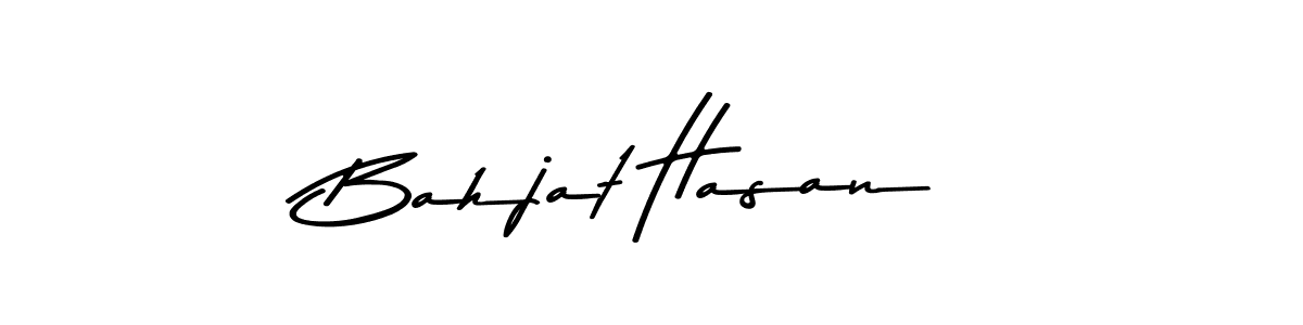 How to make Bahjat Hasan name signature. Use Asem Kandis PERSONAL USE style for creating short signs online. This is the latest handwritten sign. Bahjat Hasan signature style 9 images and pictures png