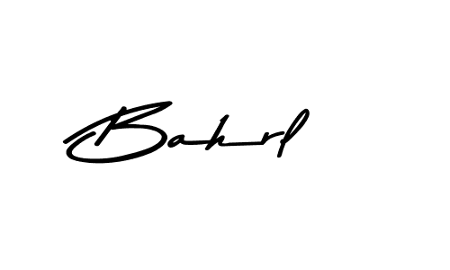 Create a beautiful signature design for name Bahrl. With this signature (Asem Kandis PERSONAL USE) fonts, you can make a handwritten signature for free. Bahrl signature style 9 images and pictures png