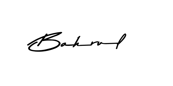 How to make Bahrul name signature. Use Asem Kandis PERSONAL USE style for creating short signs online. This is the latest handwritten sign. Bahrul signature style 9 images and pictures png