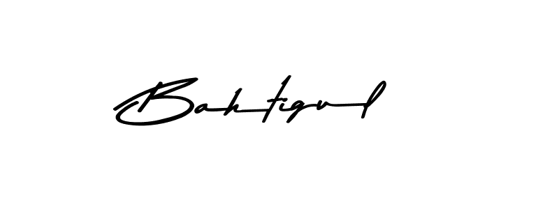 How to make Bahtigul name signature. Use Asem Kandis PERSONAL USE style for creating short signs online. This is the latest handwritten sign. Bahtigul signature style 9 images and pictures png
