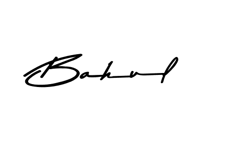 How to make Bahul name signature. Use Asem Kandis PERSONAL USE style for creating short signs online. This is the latest handwritten sign. Bahul signature style 9 images and pictures png