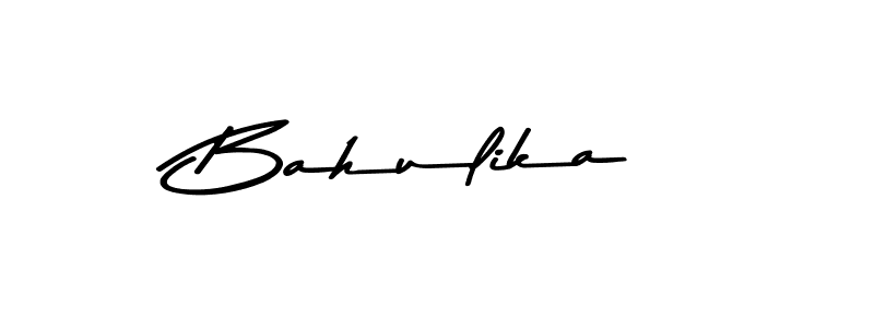 Design your own signature with our free online signature maker. With this signature software, you can create a handwritten (Asem Kandis PERSONAL USE) signature for name Bahulika. Bahulika signature style 9 images and pictures png