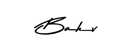 Personalize your online presence with Bahv signature rendered in elegant Asem Kandis PERSONAL USE font. Great for website footers and blogs. Bahv signature style 9 images and pictures png