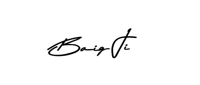 Make a beautiful signature design for name Baig Ji. Use this online signature maker to create a handwritten signature for free. Baig Ji signature style 9 images and pictures png