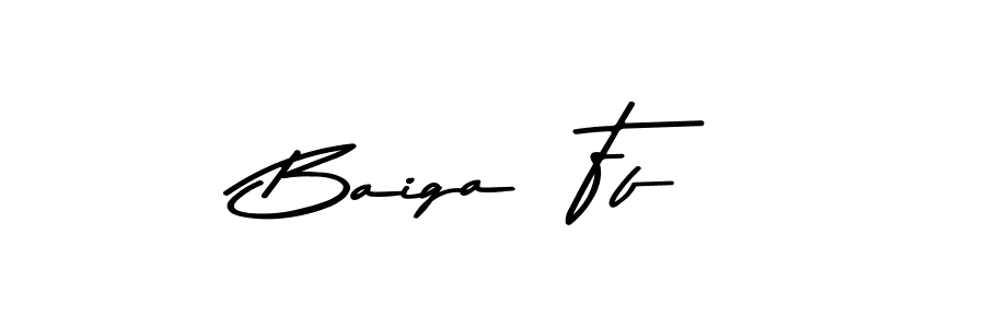You should practise on your own different ways (Asem Kandis PERSONAL USE) to write your name (Baiga  Ff) in signature. don't let someone else do it for you. Baiga  Ff signature style 9 images and pictures png