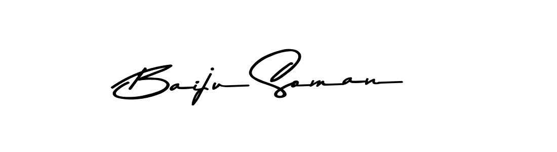 Use a signature maker to create a handwritten signature online. With this signature software, you can design (Asem Kandis PERSONAL USE) your own signature for name Baiju Soman. Baiju Soman signature style 9 images and pictures png