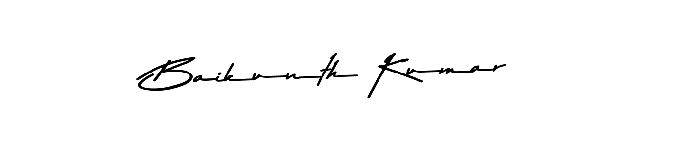 Asem Kandis PERSONAL USE is a professional signature style that is perfect for those who want to add a touch of class to their signature. It is also a great choice for those who want to make their signature more unique. Get Baikunth Kumar name to fancy signature for free. Baikunth Kumar signature style 9 images and pictures png