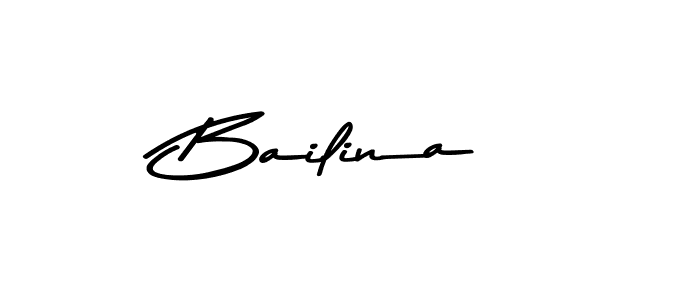 How to make Bailina signature? Asem Kandis PERSONAL USE is a professional autograph style. Create handwritten signature for Bailina name. Bailina signature style 9 images and pictures png