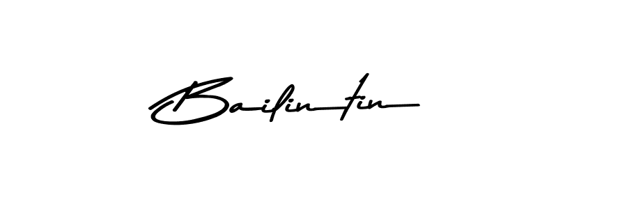 How to make Bailintin name signature. Use Asem Kandis PERSONAL USE style for creating short signs online. This is the latest handwritten sign. Bailintin signature style 9 images and pictures png