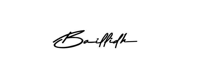 How to make Baillidh signature? Asem Kandis PERSONAL USE is a professional autograph style. Create handwritten signature for Baillidh name. Baillidh signature style 9 images and pictures png