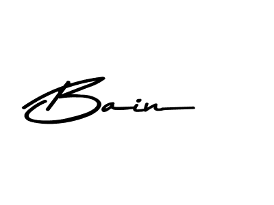Similarly Asem Kandis PERSONAL USE is the best handwritten signature design. Signature creator online .You can use it as an online autograph creator for name Bain. Bain signature style 9 images and pictures png