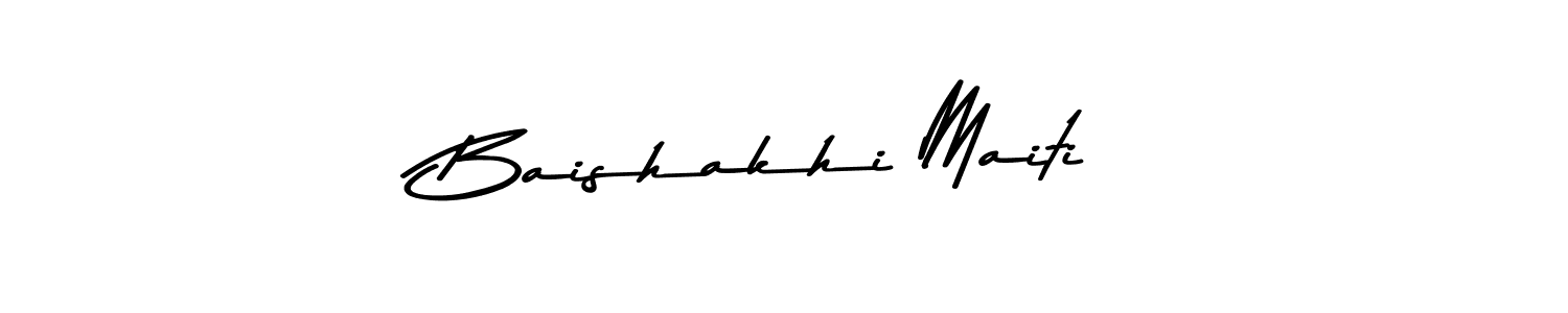 The best way (Asem Kandis PERSONAL USE) to make a short signature is to pick only two or three words in your name. The name Baishakhi Maiti include a total of six letters. For converting this name. Baishakhi Maiti signature style 9 images and pictures png