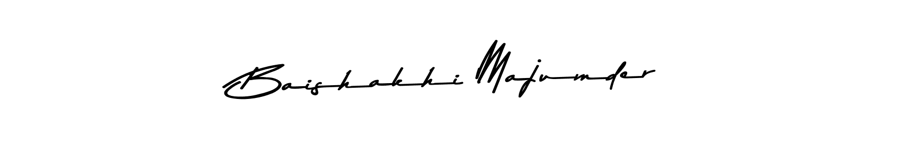 How to make Baishakhi Majumder name signature. Use Asem Kandis PERSONAL USE style for creating short signs online. This is the latest handwritten sign. Baishakhi Majumder signature style 9 images and pictures png