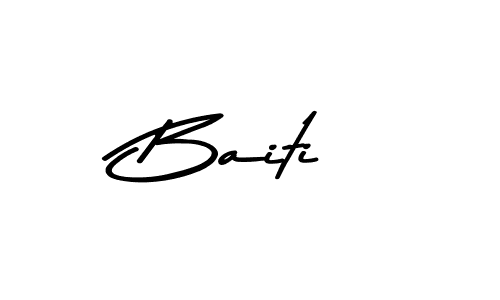 You should practise on your own different ways (Asem Kandis PERSONAL USE) to write your name (Baiti) in signature. don't let someone else do it for you. Baiti signature style 9 images and pictures png