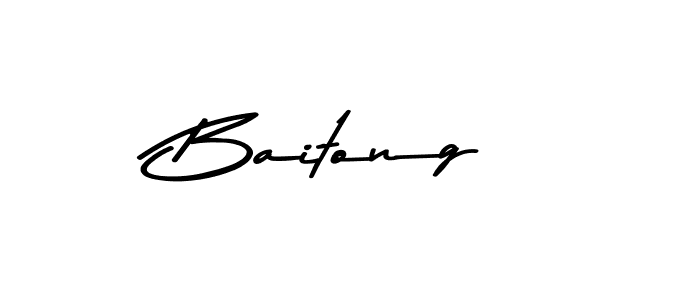 How to make Baitong name signature. Use Asem Kandis PERSONAL USE style for creating short signs online. This is the latest handwritten sign. Baitong signature style 9 images and pictures png