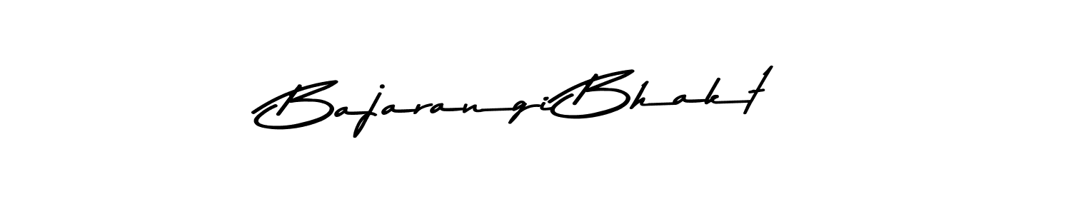 How to make Bajarangi Bhakt name signature. Use Asem Kandis PERSONAL USE style for creating short signs online. This is the latest handwritten sign. Bajarangi Bhakt signature style 9 images and pictures png