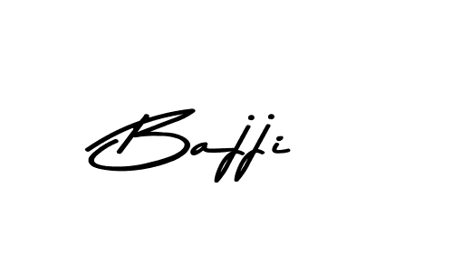 Make a beautiful signature design for name Bajji. With this signature (Asem Kandis PERSONAL USE) style, you can create a handwritten signature for free. Bajji signature style 9 images and pictures png