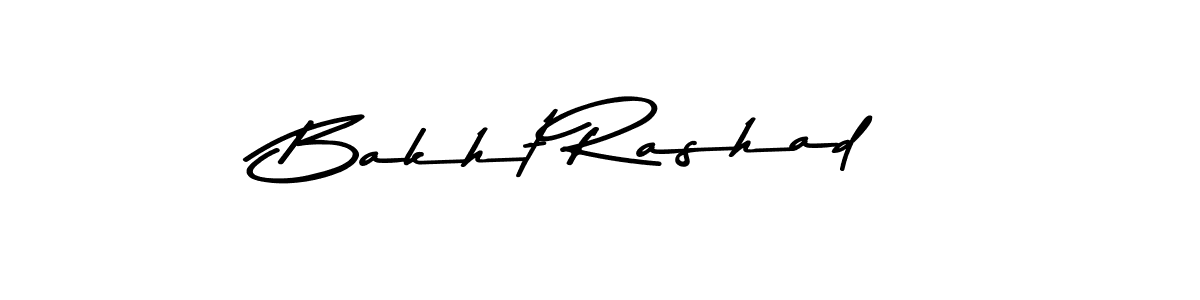 Use a signature maker to create a handwritten signature online. With this signature software, you can design (Asem Kandis PERSONAL USE) your own signature for name Bakht Rashad. Bakht Rashad signature style 9 images and pictures png