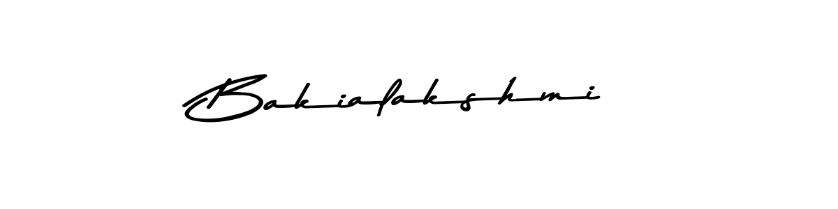 Design your own signature with our free online signature maker. With this signature software, you can create a handwritten (Asem Kandis PERSONAL USE) signature for name Bakialakshmi. Bakialakshmi signature style 9 images and pictures png