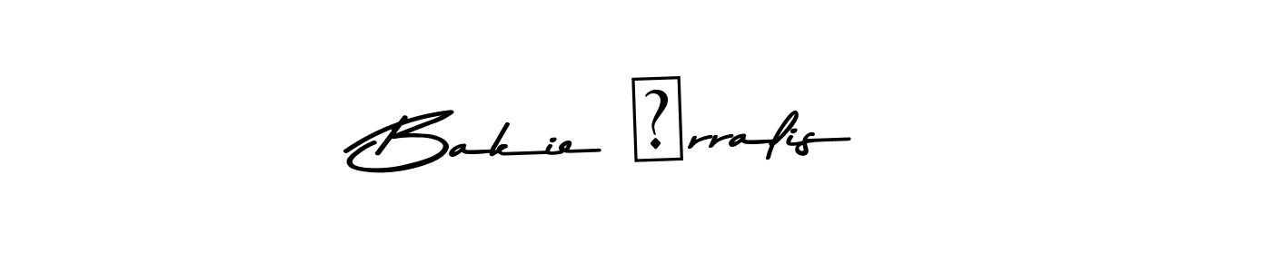 Check out images of Autograph of Bakie İrralis name. Actor Bakie İrralis Signature Style. Asem Kandis PERSONAL USE is a professional sign style online. Bakie İrralis signature style 9 images and pictures png
