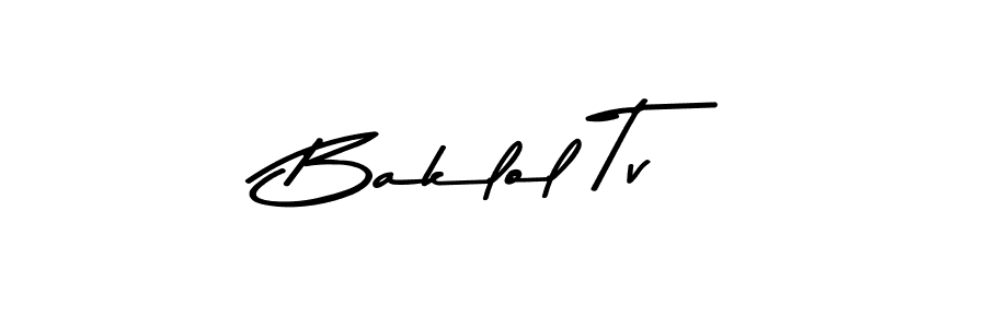 Similarly Asem Kandis PERSONAL USE is the best handwritten signature design. Signature creator online .You can use it as an online autograph creator for name Baklol Tv. Baklol Tv signature style 9 images and pictures png