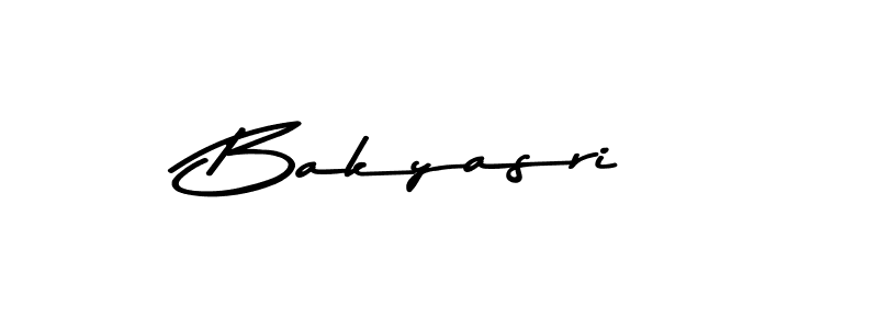 How to make Bakyasri name signature. Use Asem Kandis PERSONAL USE style for creating short signs online. This is the latest handwritten sign. Bakyasri signature style 9 images and pictures png