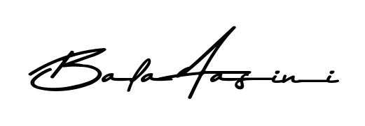 A modern signature idea for name Bala Aasini using Asem Kandis PERSONAL USE font. Clean strokes and elegant curves make it stand out instantly. Bala Aasini signature style 9 images and pictures png