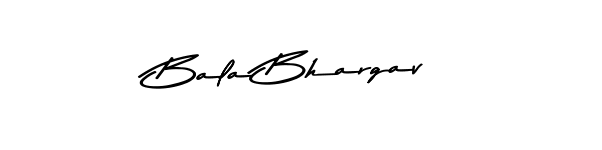 How to make Bala Bhargav name signature. Use Asem Kandis PERSONAL USE style for creating short signs online. This is the latest handwritten sign. Bala Bhargav signature style 9 images and pictures png