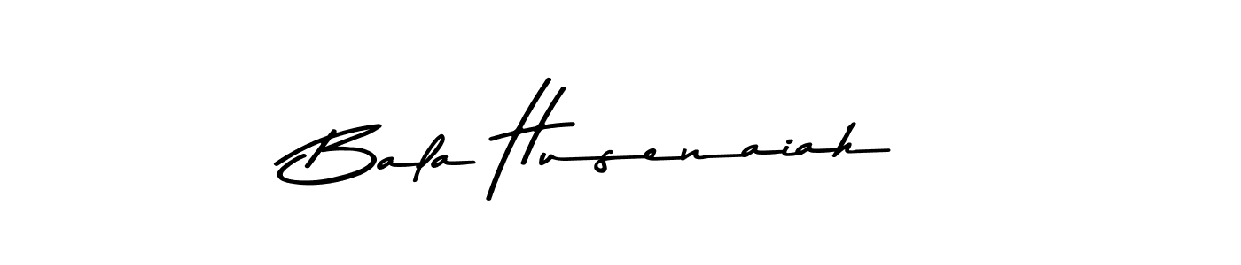 Use a signature maker to create a handwritten signature online. With this signature software, you can design (Asem Kandis PERSONAL USE) your own signature for name Bala Husenaiah. Bala Husenaiah signature style 9 images and pictures png