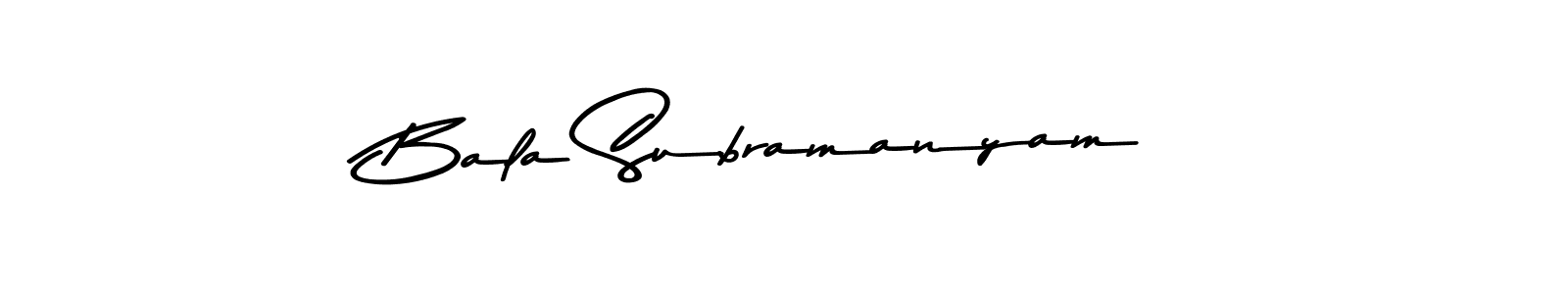 Make a beautiful signature design for name Bala Subramanyam. With this signature (Asem Kandis PERSONAL USE) style, you can create a handwritten signature for free. Bala Subramanyam signature style 9 images and pictures png