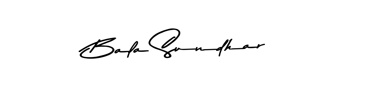 Use a signature maker to create a handwritten signature online. With this signature software, you can design (Asem Kandis PERSONAL USE) your own signature for name Bala Sundhar. Bala Sundhar signature style 9 images and pictures png