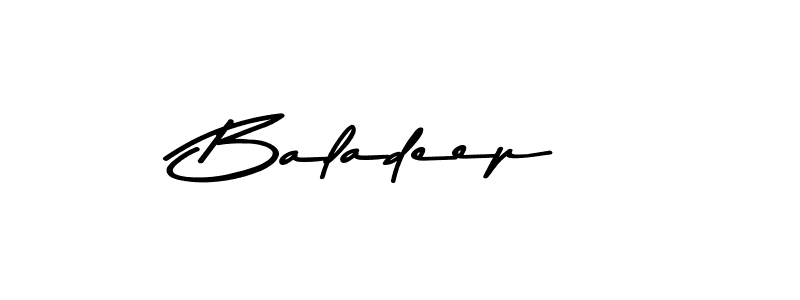 How to make Baladeep name signature. Use Asem Kandis PERSONAL USE style for creating short signs online. This is the latest handwritten sign. Baladeep signature style 9 images and pictures png