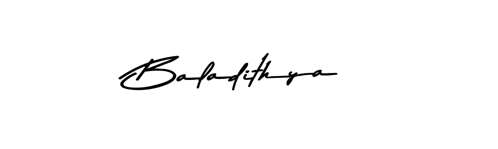Create a beautiful signature design for name Baladithya. With this signature (Asem Kandis PERSONAL USE) fonts, you can make a handwritten signature for free. Baladithya signature style 9 images and pictures png