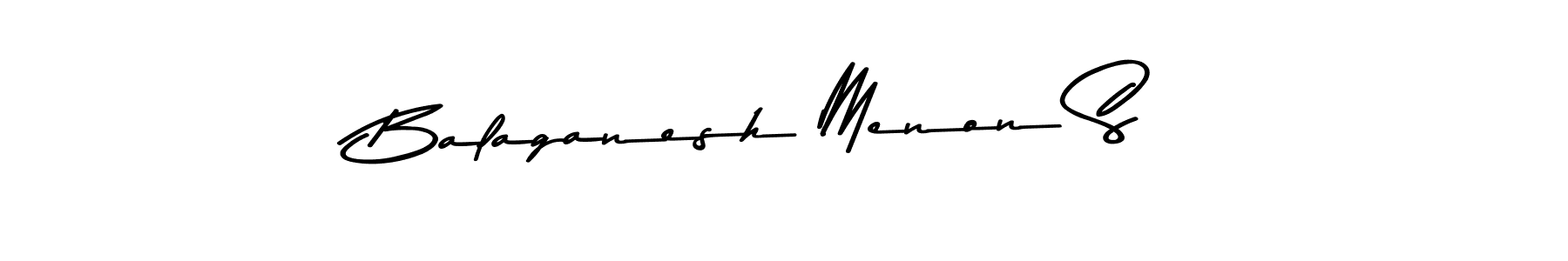 Design your own signature with our free online signature maker. With this signature software, you can create a handwritten (Asem Kandis PERSONAL USE) signature for name Balaganesh Menon S. Balaganesh Menon S signature style 9 images and pictures png