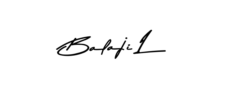 You should practise on your own different ways (Asem Kandis PERSONAL USE) to write your name (Balaji L) in signature. don't let someone else do it for you. Balaji L signature style 9 images and pictures png
