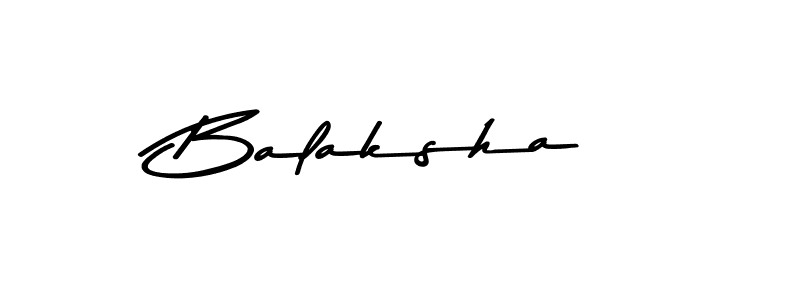 How to make Balaksha name signature. Use Asem Kandis PERSONAL USE style for creating short signs online. This is the latest handwritten sign. Balaksha signature style 9 images and pictures png