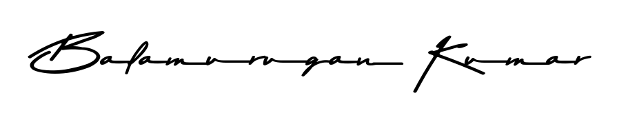 Get inspired by this graceful Asem Kandis PERSONAL USE signature style for name Balamurugan Kumar. Smooth loops and balanced proportions for everyday use. Balamurugan Kumar signature style 9 images and pictures png
