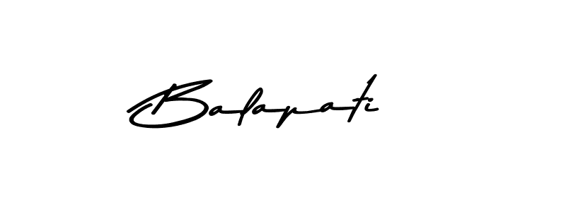 Use a signature maker to create a handwritten signature online. With this signature software, you can design (Asem Kandis PERSONAL USE) your own signature for name Balapati. Balapati signature style 9 images and pictures png