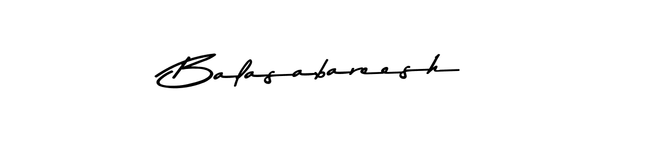 How to make Balasabareesh name signature. Use Asem Kandis PERSONAL USE style for creating short signs online. This is the latest handwritten sign. Balasabareesh signature style 9 images and pictures png