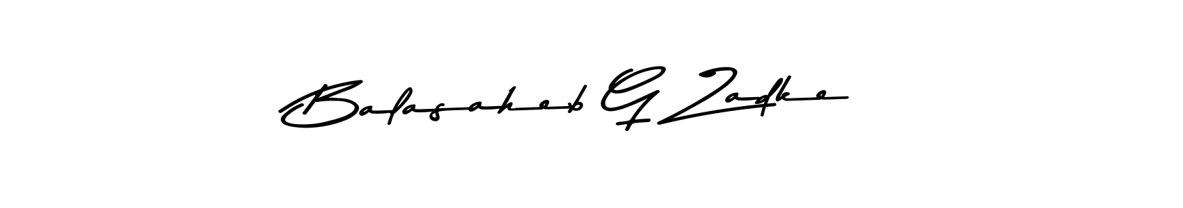 You can use this online signature creator to create a handwritten signature for the name Balasaheb G Zadke. This is the best online autograph maker. Balasaheb G Zadke signature style 9 images and pictures png