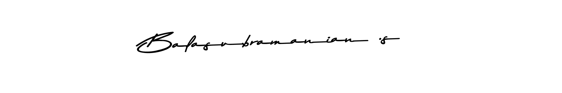 Use a signature maker to create a handwritten signature online. With this signature software, you can design (Asem Kandis PERSONAL USE) your own signature for name Balasubramanian .s. Balasubramanian .s signature style 9 images and pictures png