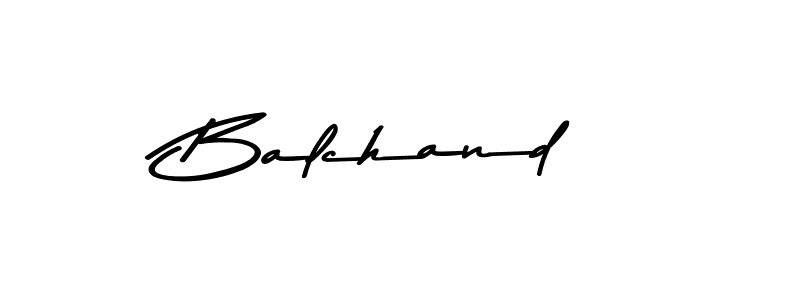 Design your own signature with our free online signature maker. With this signature software, you can create a handwritten (Asem Kandis PERSONAL USE) signature for name Balchand. Balchand signature style 9 images and pictures png