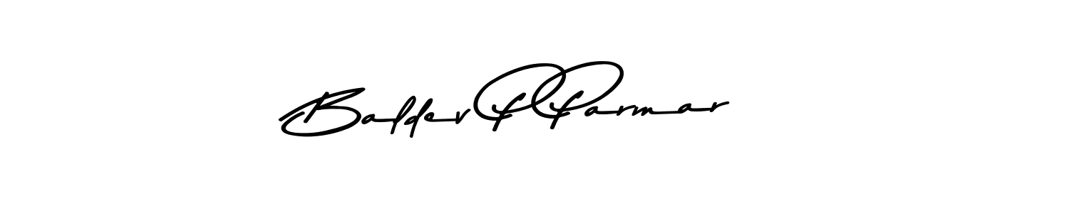 Similarly Asem Kandis PERSONAL USE is the best handwritten signature design. Signature creator online .You can use it as an online autograph creator for name Baldev P Parmar. Baldev P Parmar signature style 9 images and pictures png