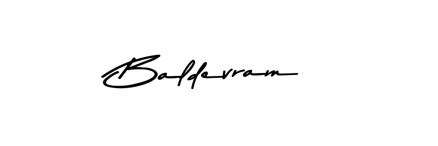 How to make Baldevram signature? Asem Kandis PERSONAL USE is a professional autograph style. Create handwritten signature for Baldevram name. Baldevram signature style 9 images and pictures png
